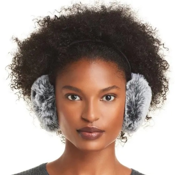 Surell Women's Faux Fur with Velvet Band Earmuffs (O/S, Black) - Picture 1 of 4